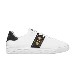 Versace: Белые кроссовки  Greca