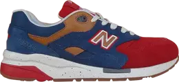 New Balance: Синие кроссовки 