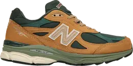New Balance: Зелёные кроссовки 