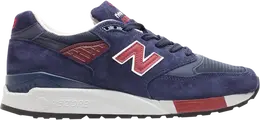 New Balance: Синие кроссовки 