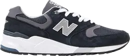 New Balance: Синие кроссовки 