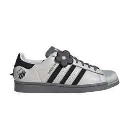 Adidas: Серые кроссовки  Superstar