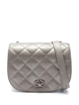 CHANEL Pre-Owned: Серебристая сумка 
