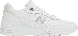 New Balance: Белые кроссовки  991