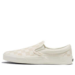 Vans: Бежевые кроссовки  Classic Slip On