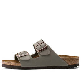 Birkenstock: Серые сандалии  Arizona Birko Flor