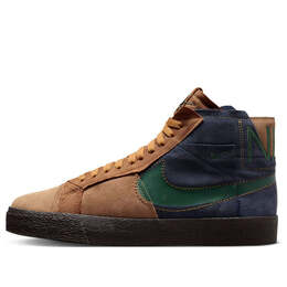 Nike: Тёмные кроссовки  Blazer Mid Premium