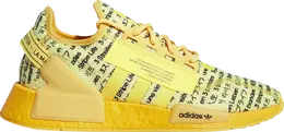 Adidas: Жёлтые кроссовки  NMD_R1 V2