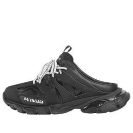 Balenciaga: Чёрные сандалии  Track