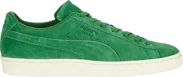 PUMA: Зелёные кроссовки  Suede Classic