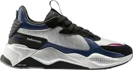 PUMA: Серебристые кроссовки  RS-X