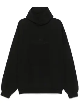 Balenciaga: Чёрная толстовка 