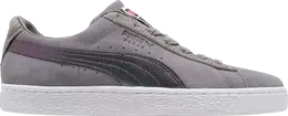 PUMA: Серые кроссовки  Suede