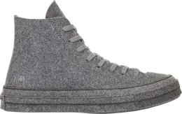 Converse: Серые кроссовки  Chuck 70 Hi