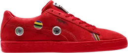 PUMA: Красные кроссовки  Suede