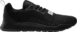 PUMA: Чёрные кроссовки  Wired