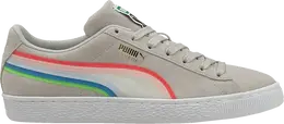 PUMA: Фиолетовые кроссовки  Suede