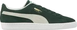 PUMA: Зелёные кроссовки  Suede Classic