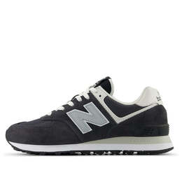 New Balance: Тёмные кроссовки  574