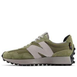 New Balance: Зелёные кроссовки  327