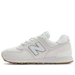 New Balance: Белые кроссовки  574