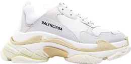 Balenciaga: Белые кроссовки  Triple S