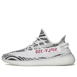 Adidas: Белые кроссовки  Yeezy Boost 350 v2 Zebra