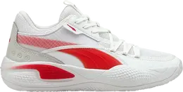 PUMA: Белые кроссовки  Court Rider