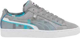 PUMA: Серые кроссовки  Suede