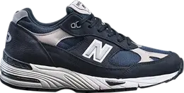 New Balance: Синие кроссовки  991
