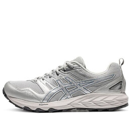Asics: Серебристые кроссовки  Gel