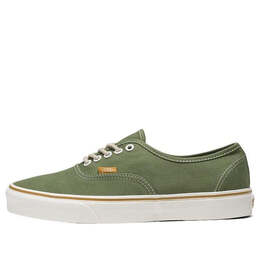 Vans: Зелёные кроссовки  Authentic