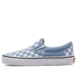 Vans: Голубые кроссовки  Classic Slip On