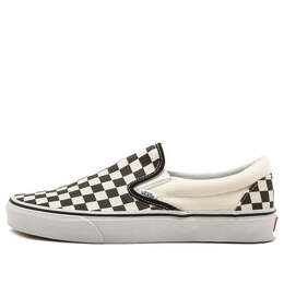 Vans: Чёрные кроссовки  Classic Slip On Checkerboard