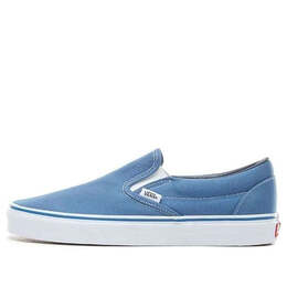 Vans: Синие кроссовки  Classic Slip On