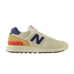 New Balance: Синие кроссовки  574