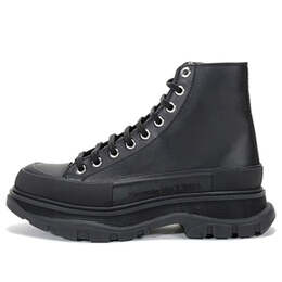 Alexander McQueen: Чёрные кроссовки  Tread Slick