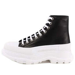 Alexander McQueen: Чёрные кроссовки  Tread Slick