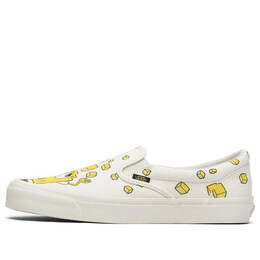 Vans: Белые кроссовки  Classic Slip On