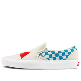 Vans: Белые кроссовки  Classic Slip On Checkerboard