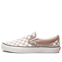 Vans: Розовые кроссовки  Classic Slip On Checkerboard