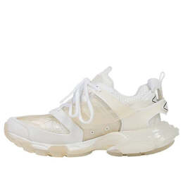 Balenciaga: Белые кроссовки  Track Clear Sole