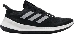 Adidas: Чёрные кроссовки 