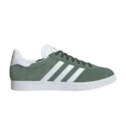 Adidas: Зелёные кроссовки  Gazelle