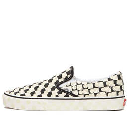 Vans: Чёрные кроссовки  Classic Slip On Checkerboard