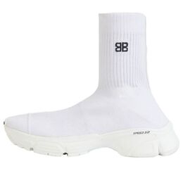 Balenciaga: Белые кроссовки  Speed.3