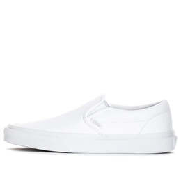 Vans: Белые кроссовки  Classic Slip On