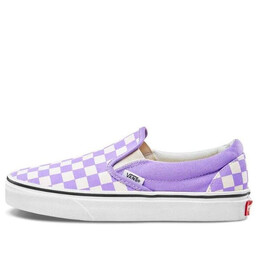 Vans: Фиолетовые кроссовки  Classic Slip On Checkerboard