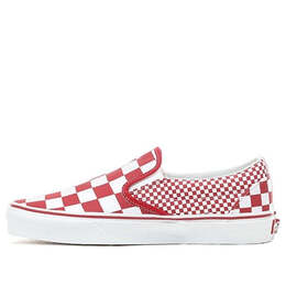 Vans: Красные кроссовки  Classic Slip On