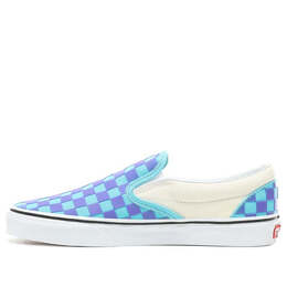 Vans: Голубые кроссовки  Classic Slip On